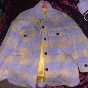 SHEIN Oversized purple coat